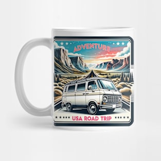 Vintage Retro Travel - Adventure USA Road Trip Mug